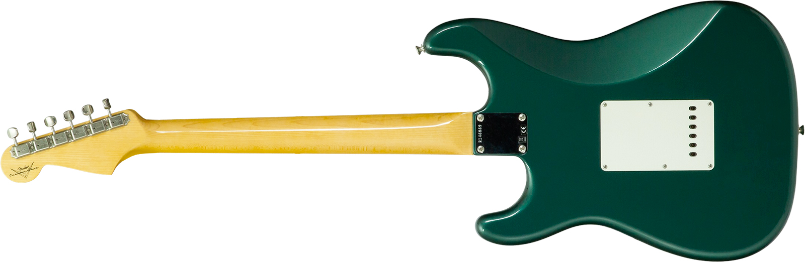 Fender Custom Shop Strat 1962 Vintage Custom 3s Trem Mn #r146869 - Time Capsule Sherwood Green Metallic - Guitarra eléctrica con forma de str. - Varia