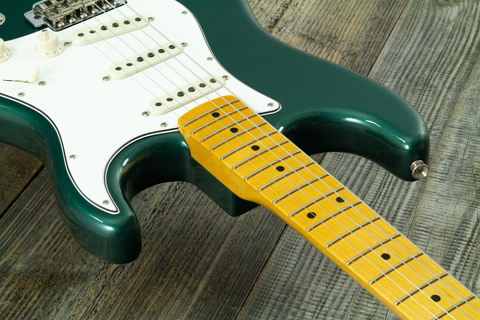 Fender Custom Shop Strat 1962 Vintage Custom 3s Trem Mn #r146869 - Time Capsule Sherwood Green Metallic - Guitarra eléctrica con forma de str. - Varia