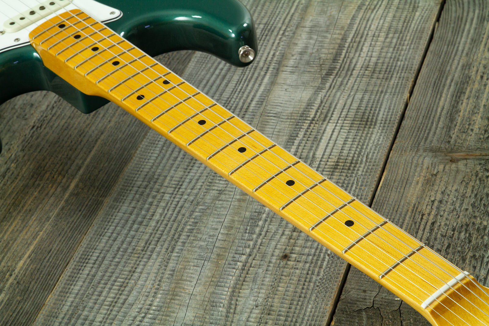 Fender Custom Shop Strat 1962 Vintage Custom 3s Trem Mn #r146869 - Time Capsule Sherwood Green Metallic - Guitarra eléctrica con forma de str. - Varia