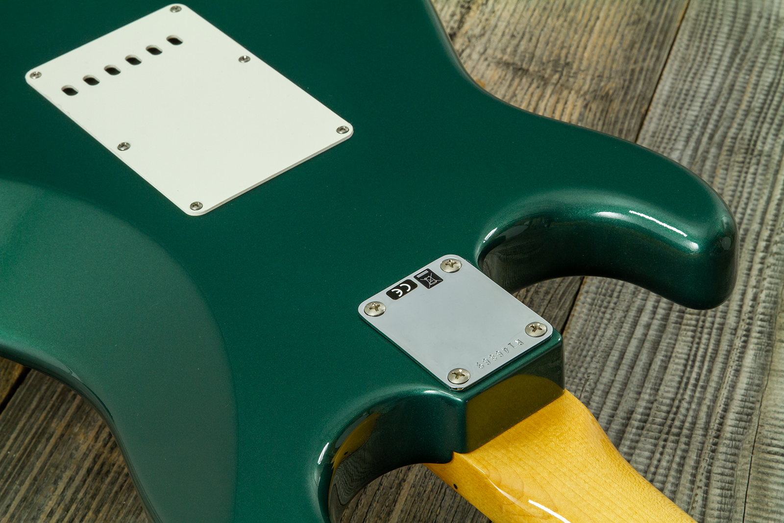 Fender Custom Shop Strat 1962 Vintage Custom 3s Trem Mn #r146869 - Time Capsule Sherwood Green Metallic - Guitarra eléctrica con forma de str. - Varia