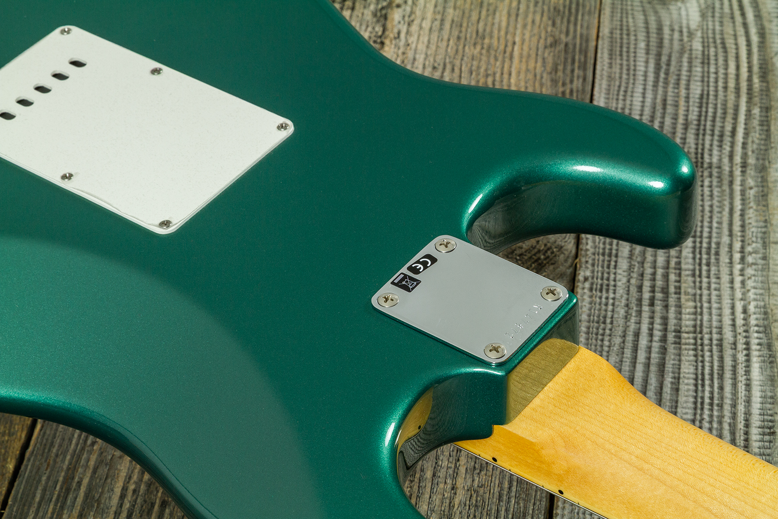 Fender Custom Shop Strat 1962 Vintage Custom 3s Trem Mn #r147972 - Time Capsule Sherwood Green Metallic - Guitarra eléctrica con forma de str. - Varia