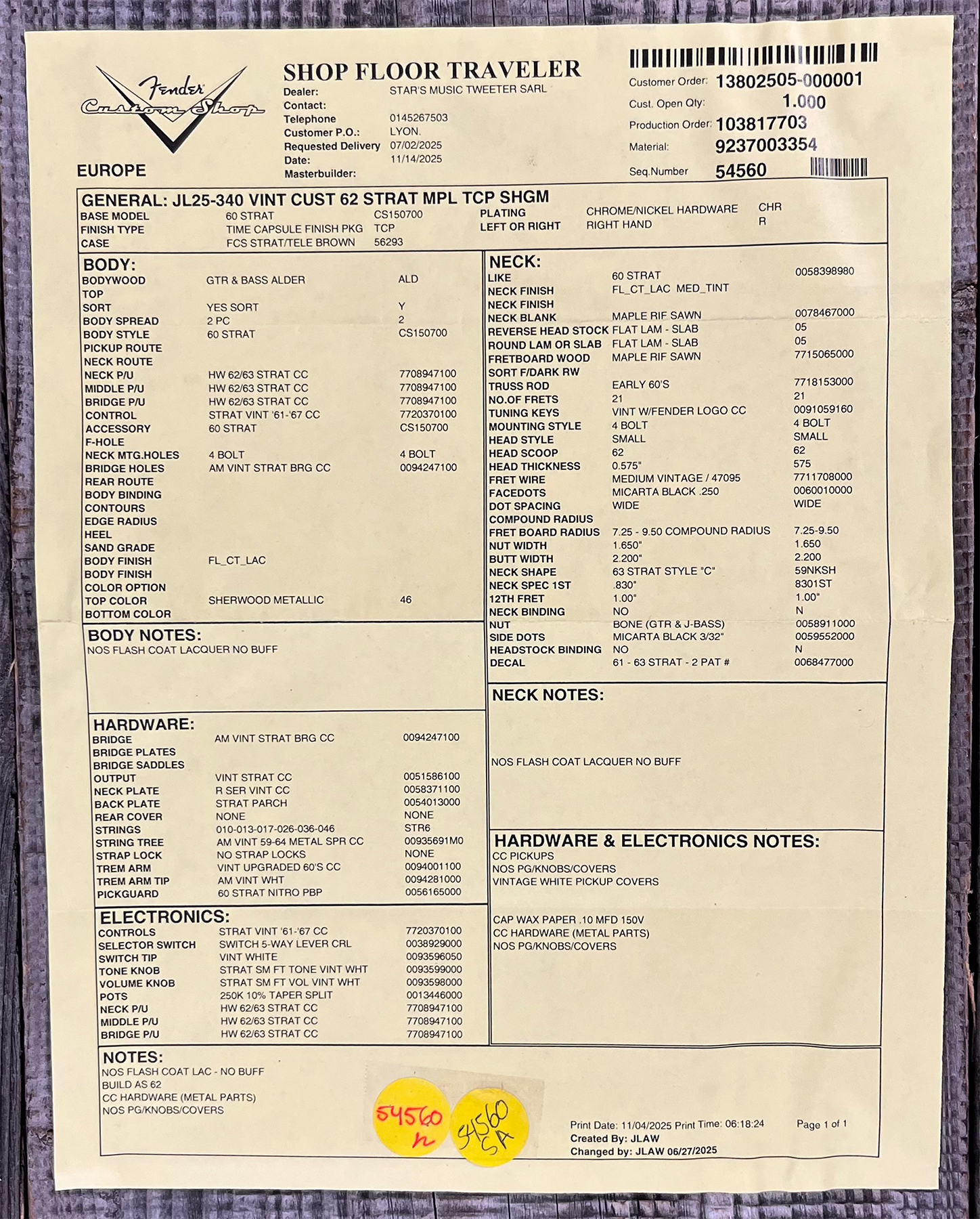 Fender Custom Shop Strat 1962 Vintage Custom 3s Trem Mn #r147972 - Time Capsule Sherwood Green Metallic - Guitarra eléctrica con forma de str. - Varia