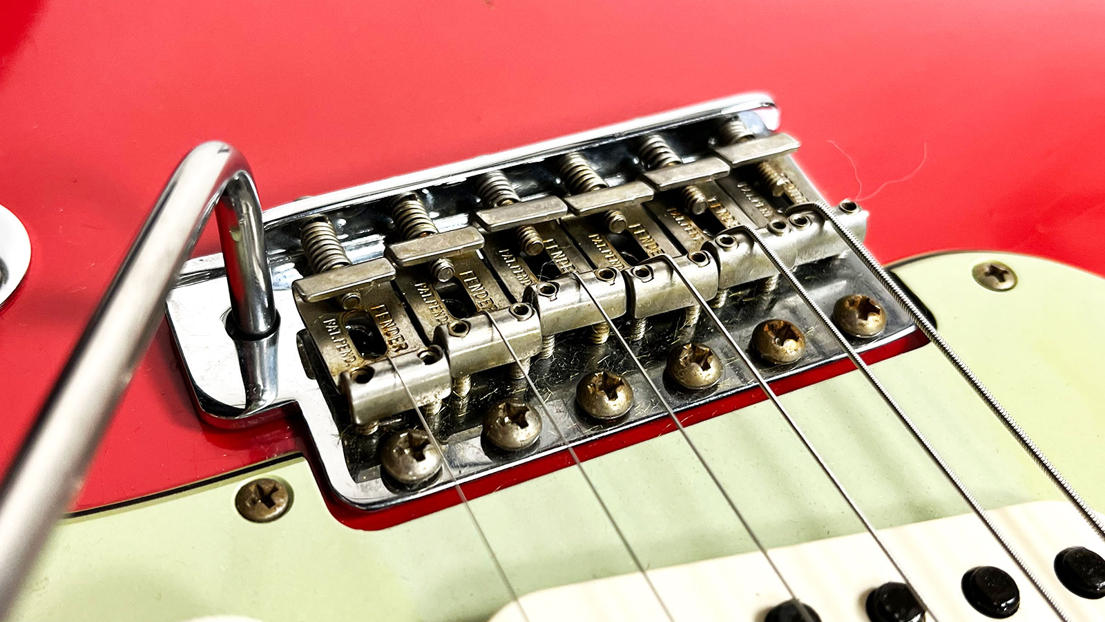 Fender Custom Shop Strat 1963 3s Trem Rw #r117571 - Relic Fiesta Red - Guitarra eléctrica con forma de str. - Variation 2