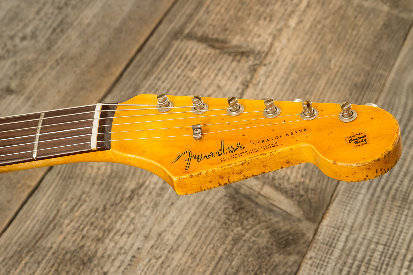 Fender Custom Shop Strat 1963 3s Trem Rw #r139911 - Relic Lake Placid Blue - Guitarra eléctrica con forma de str. - Variation 6