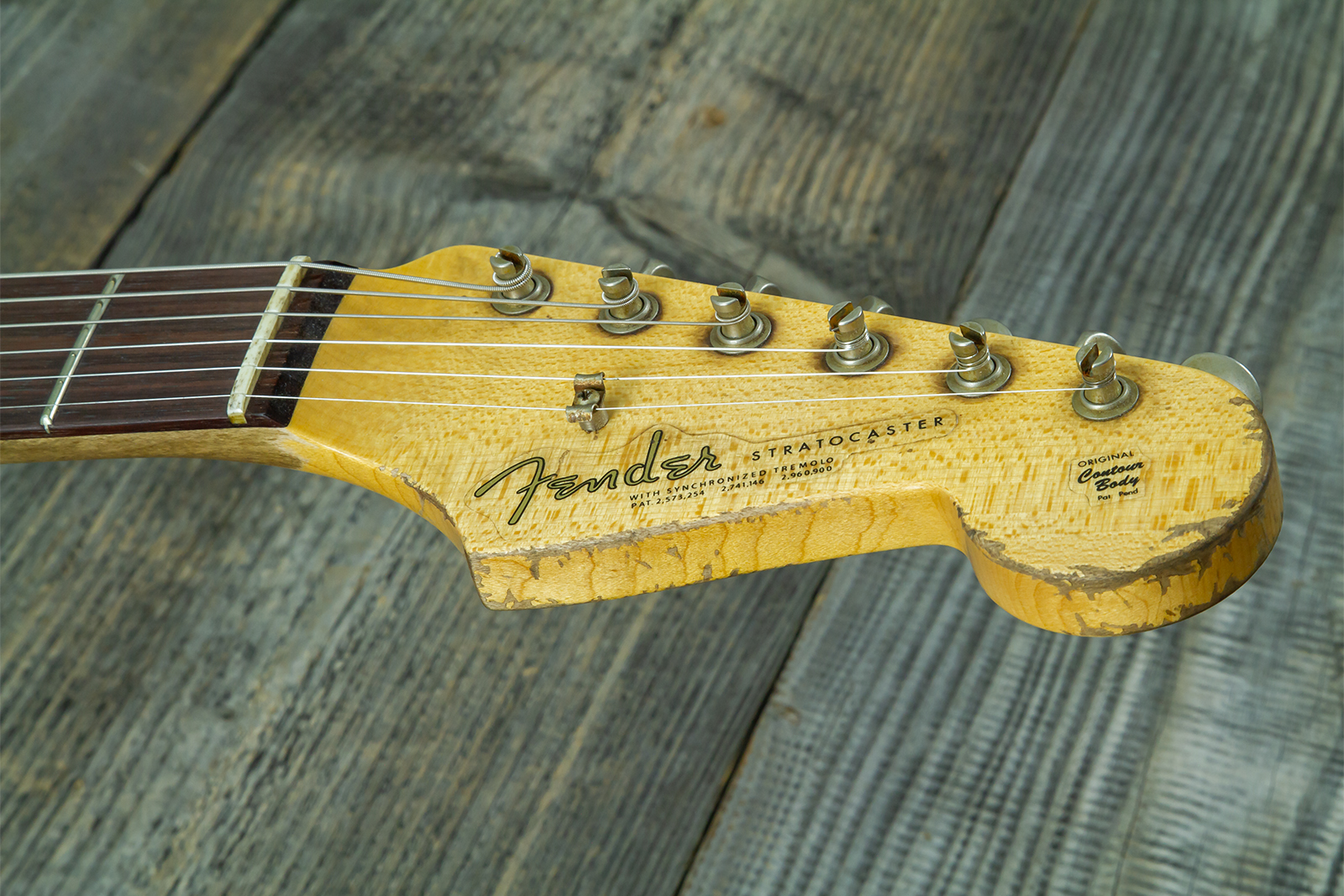 Fender Custom Shop Strat 1963 Mb A.macnutt 3s Trem Rw #r144111 - Relic Fiesta Red - Guitarra eléctrica con forma de str. - Variation 14