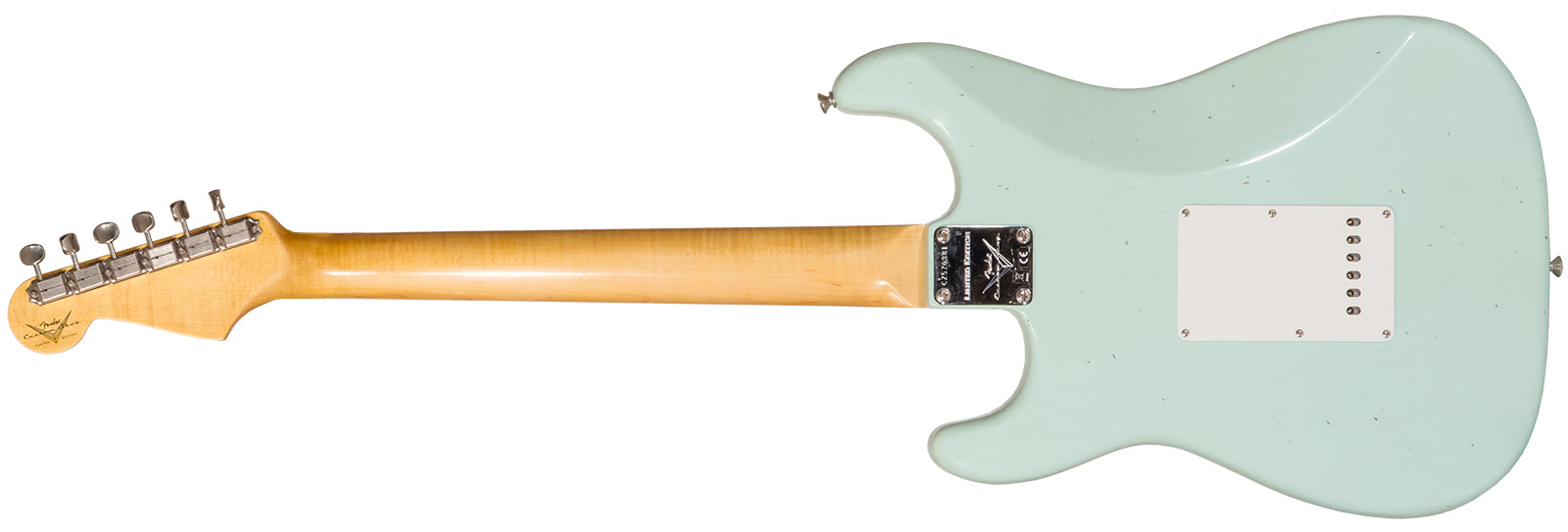 Fender Custom Shop Strat 1964 3s Trem Rw #cz570381 - Journeyman Relic Aged Surf Green - Guitarra eléctrica con forma de str. - Variation 1