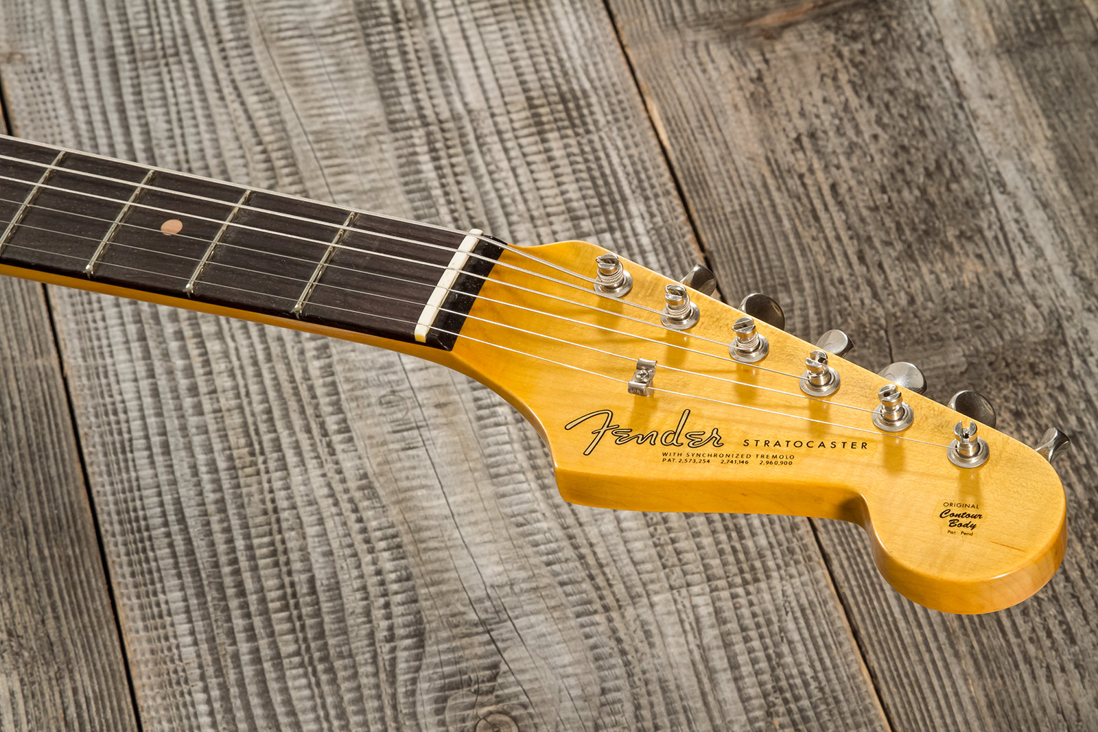 Fender Custom Shop Strat 1964 3s Trem Rw #cz570381 - Journeyman Relic Aged Surf Green - Guitarra eléctrica con forma de str. - Variation 7