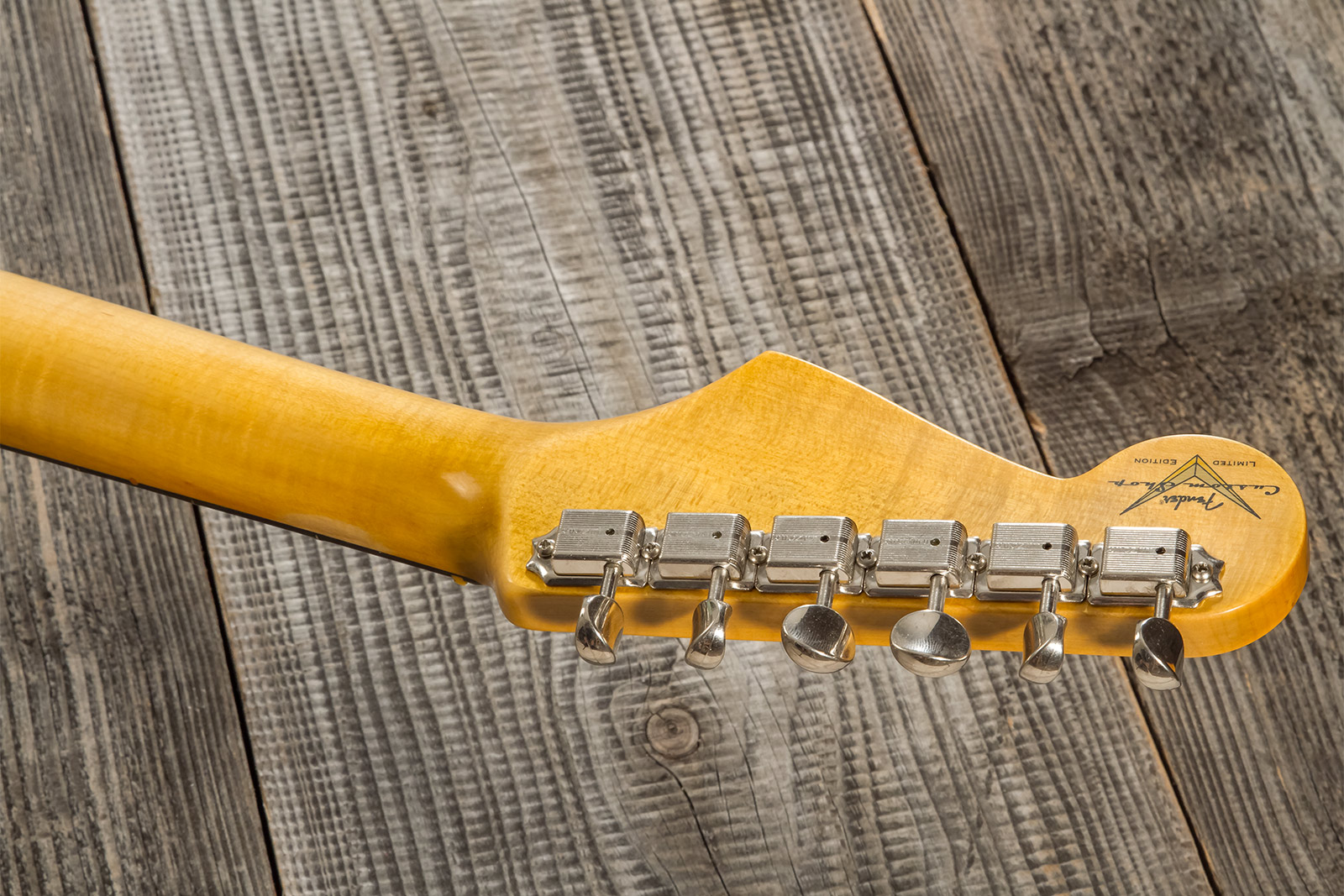 Fender Custom Shop Strat 1964 3s Trem Rw #cz570381 - Journeyman Relic Aged Surf Green - Guitarra eléctrica con forma de str. - Variation 8