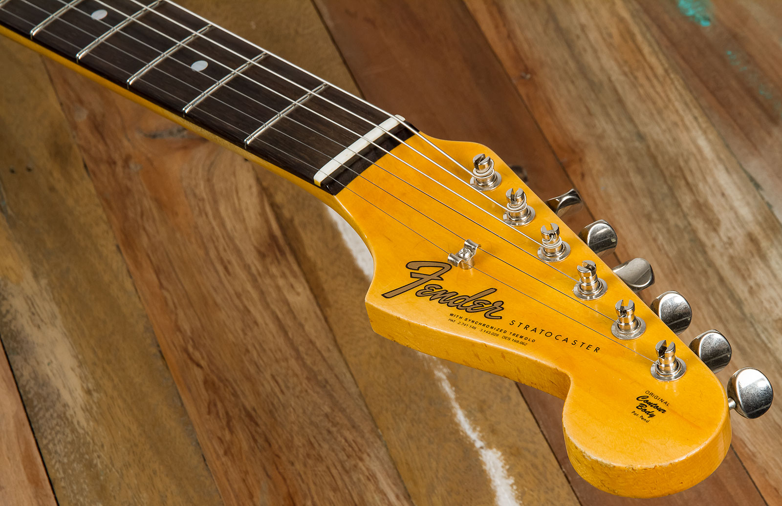 Fender Custom Shop Strat 1964 Rw #r114936 - Journeyman Relic 3-color Sunburst - Guitarra eléctrica con forma de str. - Variation 5