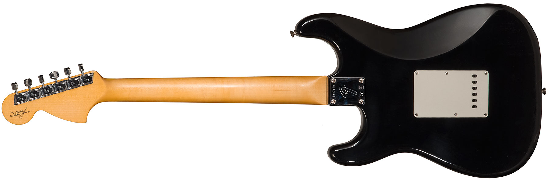 Fender Custom Shop Strat 1969 3s Trem Mn #r127670 - Closet Classic Black - Guitarra eléctrica con forma de str. - Variation 1