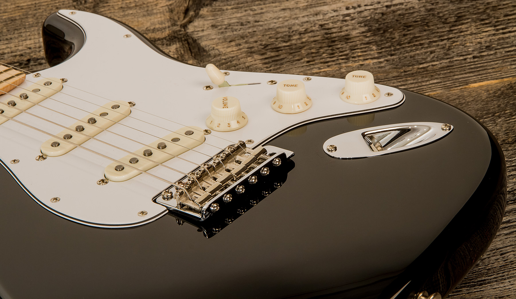 Fender Custom Shop Strat 1969 3s Trem Mn #r123423 - Nos Black - Guitarra eléctrica con forma de str. - Variation 3