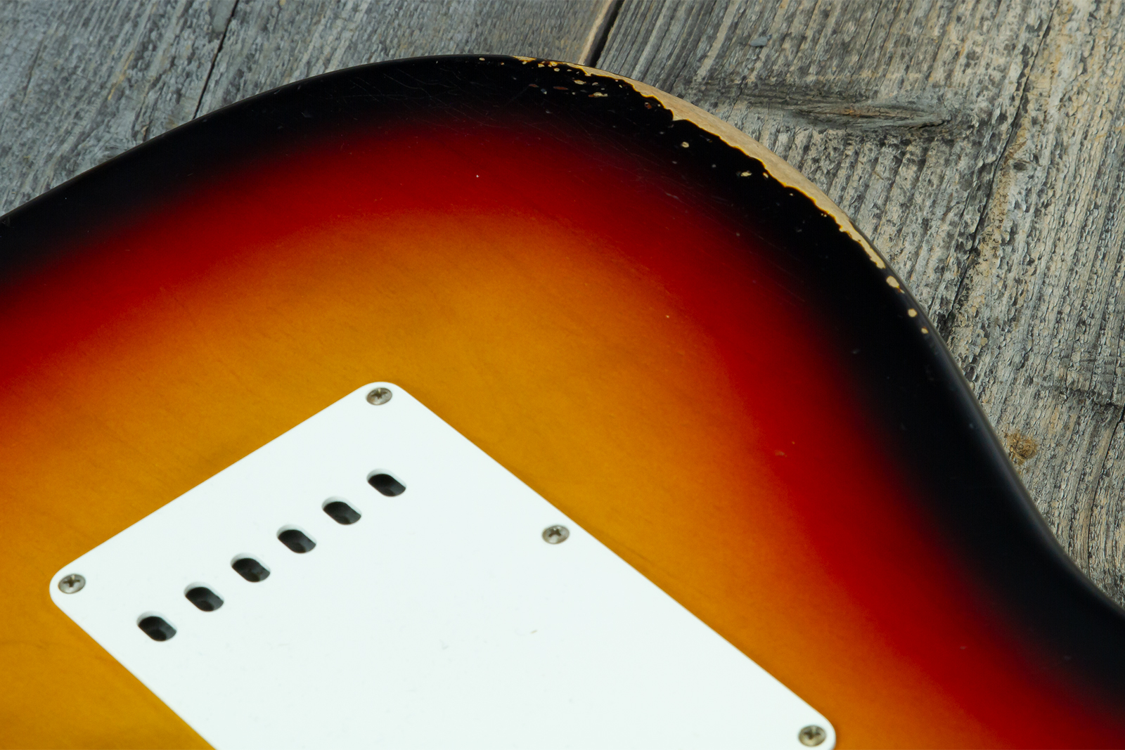 Fender Custom Shop Strat 60s Mb A.hicks 3s Trem Rw #4681 #ah0416 - Relic 3-color Sunburst - Guitarra eléctrica con forma de str. - Variation 9