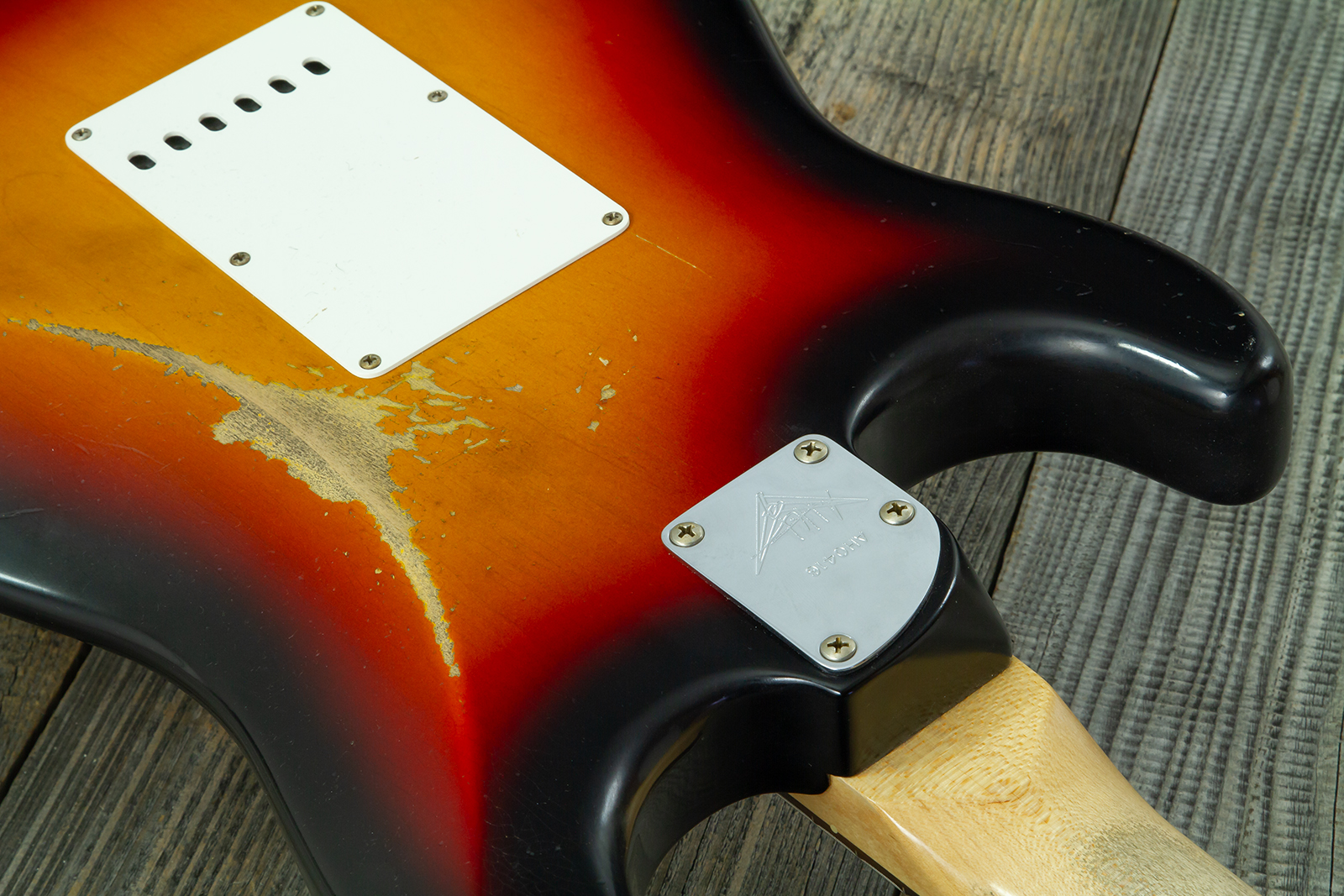 Fender Custom Shop Strat 60s Mb A.hicks 3s Trem Rw #4681 #ah0416 - Relic 3-color Sunburst - Guitarra eléctrica con forma de str. - Variation 10