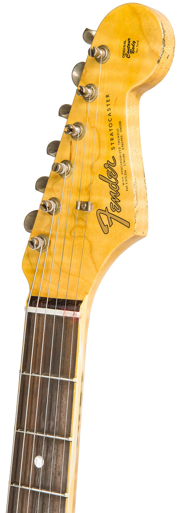 Fender Custom Shop Strat 1965 Ltd Usa Rw #cz548544 - Relic Daphne Blue Sparkle - Guitarra eléctrica con forma de str. - Variation 5