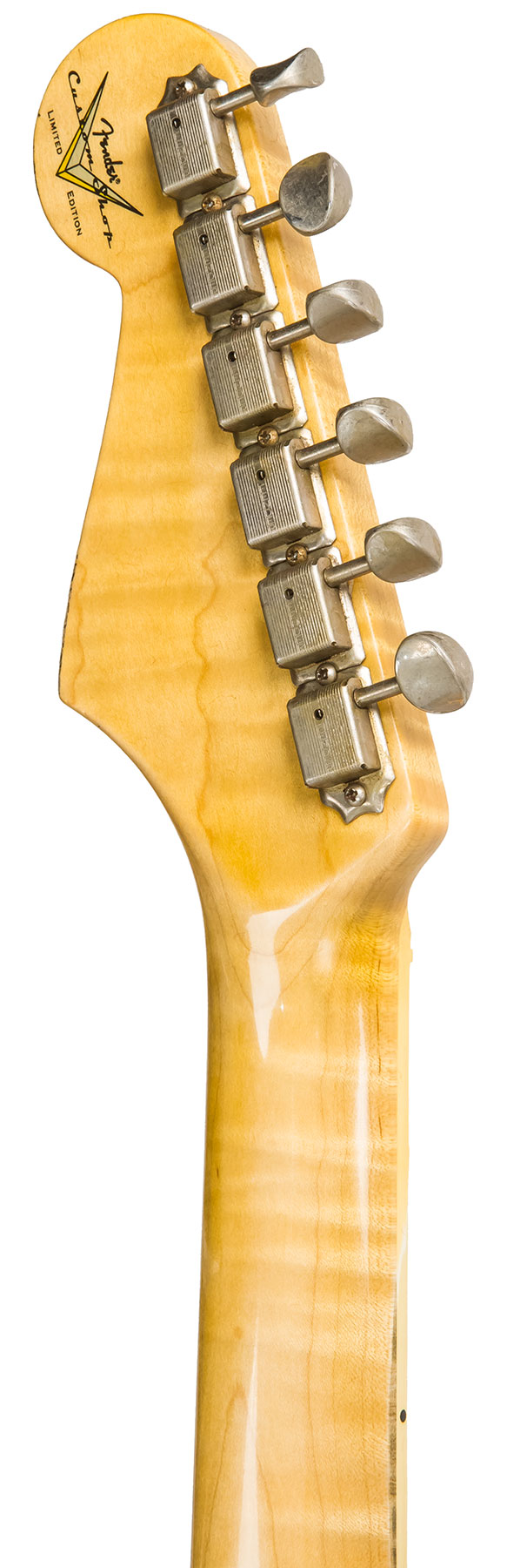 Fender Custom Shop Strat 1965 Ltd Usa Rw #cz548544 - Relic Daphne Blue Sparkle - Guitarra eléctrica con forma de str. - Variation 6