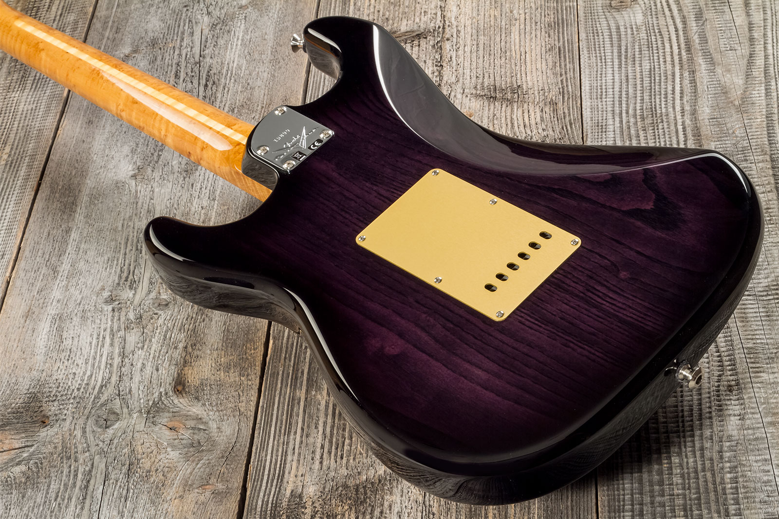 Fender Custom Shop Strat American Custom 3s Trem Mn #xn15899 - Nos Ebony Transparent - Guitarra eléctrica con forma de str. - Variation 5