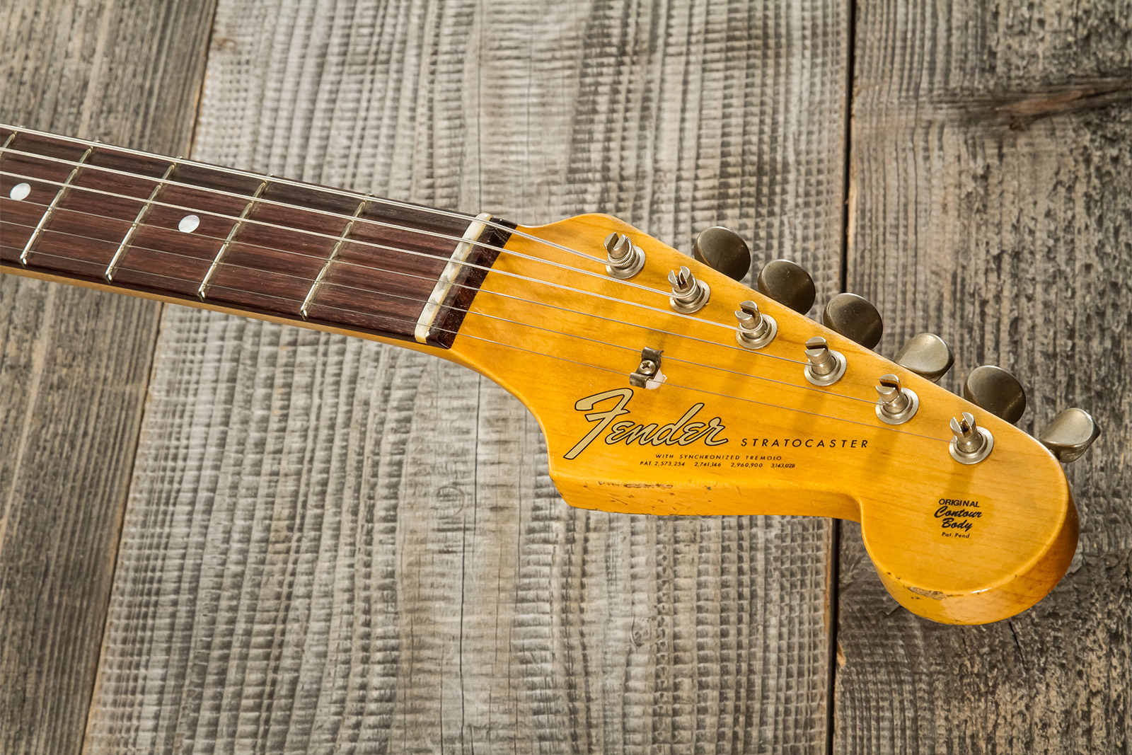 Fender Custom Shop Strat Late 1964 3s Trem Rw #cz569925 - Relic Target 3-color Sunburst - Guitarra eléctrica con forma de str. - Variation 7