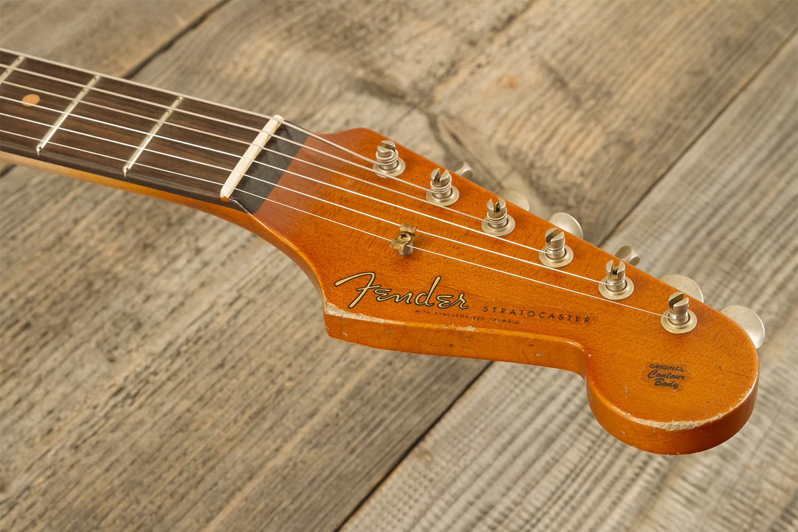 Fender Custom Shop Strat Masterbuilt L.perry 3s Trem Rw #r132309 - Heavy Relic 2-color Sunburst - Guitarra eléctrica con forma de str. - Variation 10