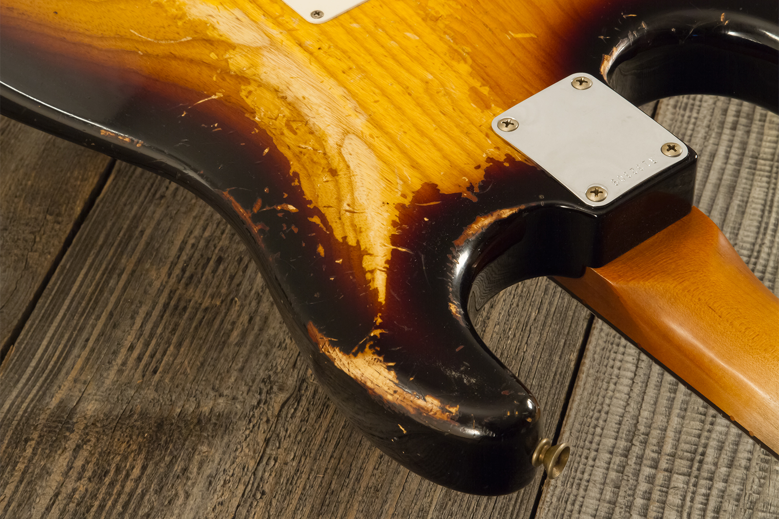 Fender Custom Shop Strat Masterbuilt L.perry 3s Trem Rw #r132309 - Heavy Relic 2-color Sunburst - Guitarra eléctrica con forma de str. - Variation 14