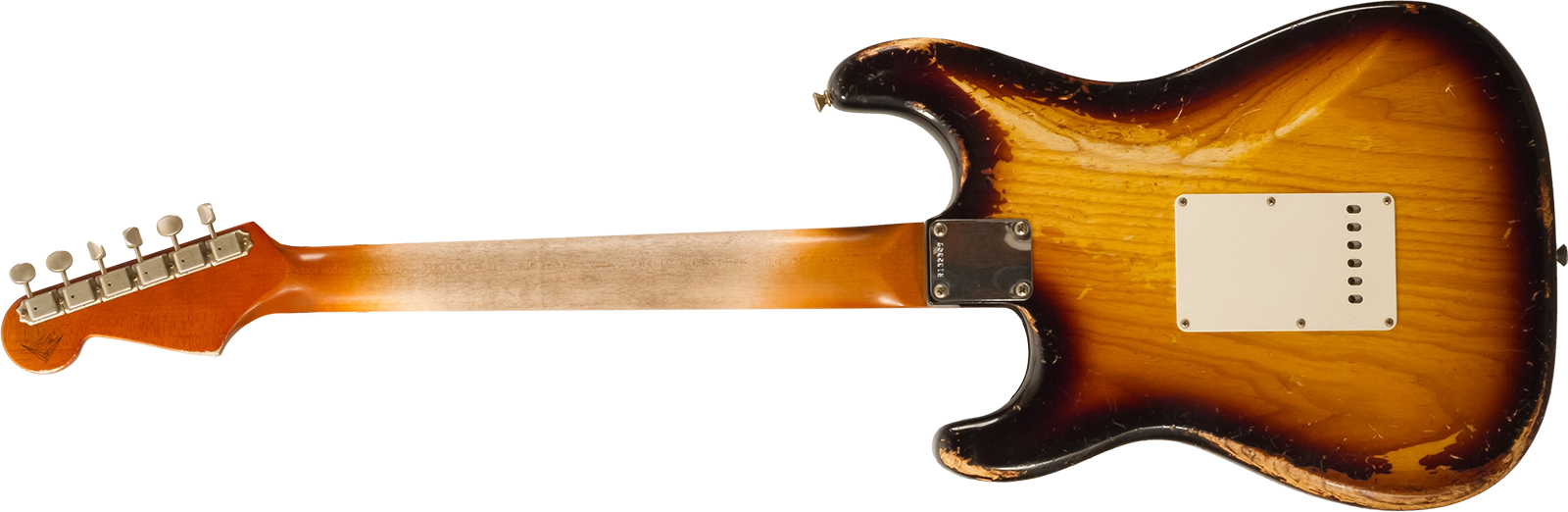 Fender Custom Shop Strat Masterbuilt L.perry 3s Trem Rw #r132309 - Heavy Relic 2-color Sunburst - Guitarra eléctrica con forma de str. - Variation 3