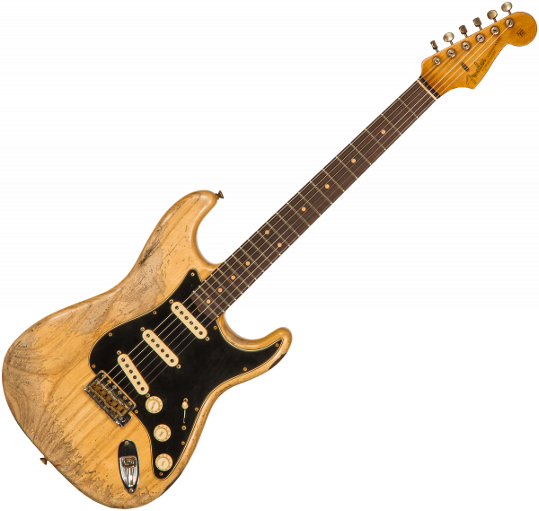 Guitarra eléctrica de cuerpo sólido Fender Custom Shop Poblano Stratocaster #CZ559111 - Super heavy relic natural