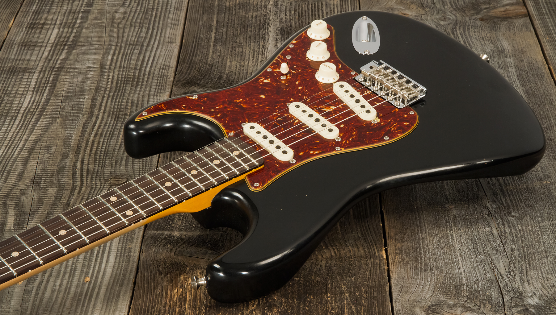 Fender Custom Shop Strat Postmodern 3s Trem Rw #xn13616 - Journeyman Relic Aged Black - Guitarra eléctrica con forma de str. - Variation 2