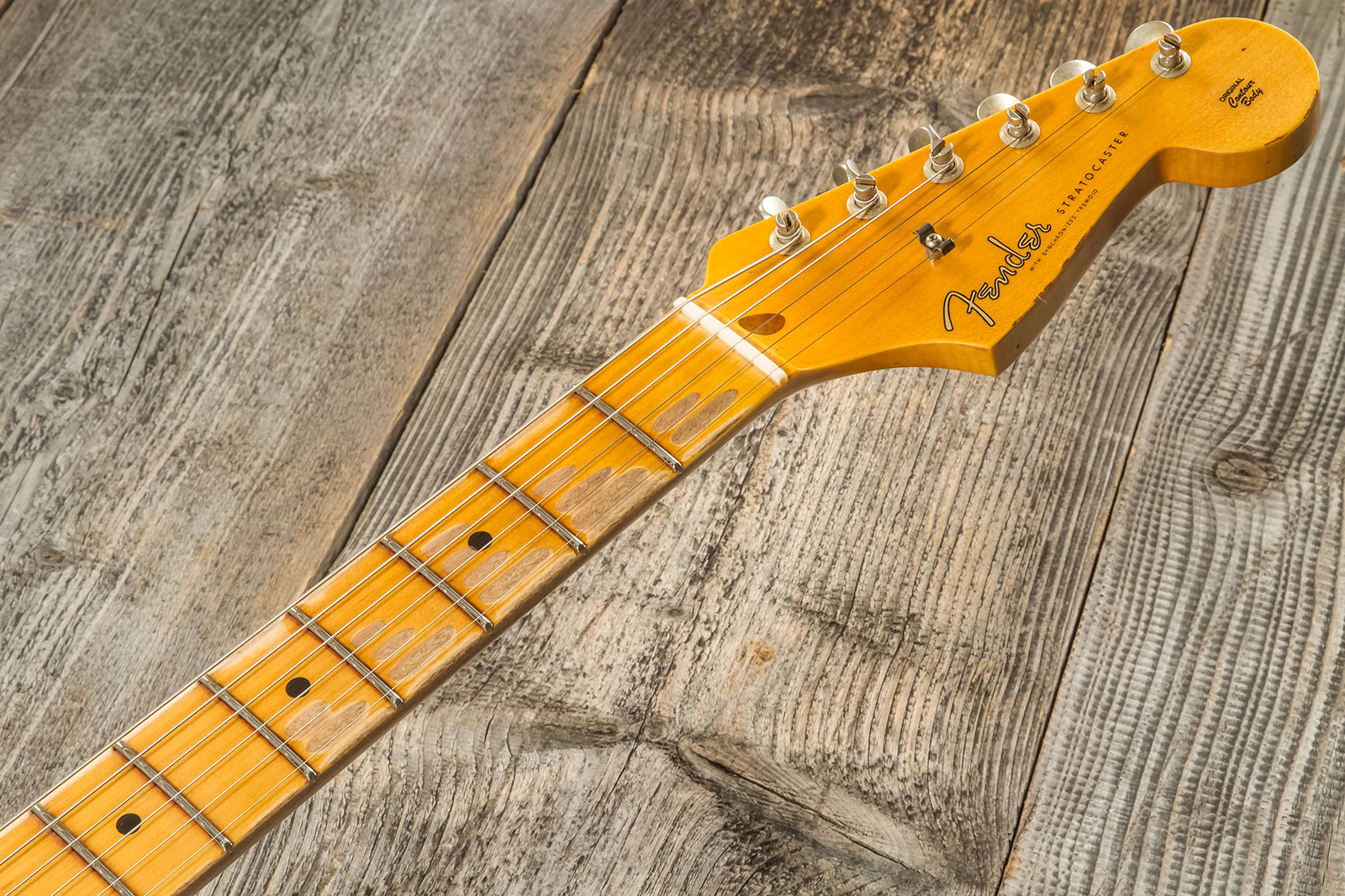 Fender Custom Shop Strat Tomatillo Special 3s Trem Mn #cz571096 - Relic Aged Ice Blue Metallic - Guitarra eléctrica con forma de str. - Variation 9