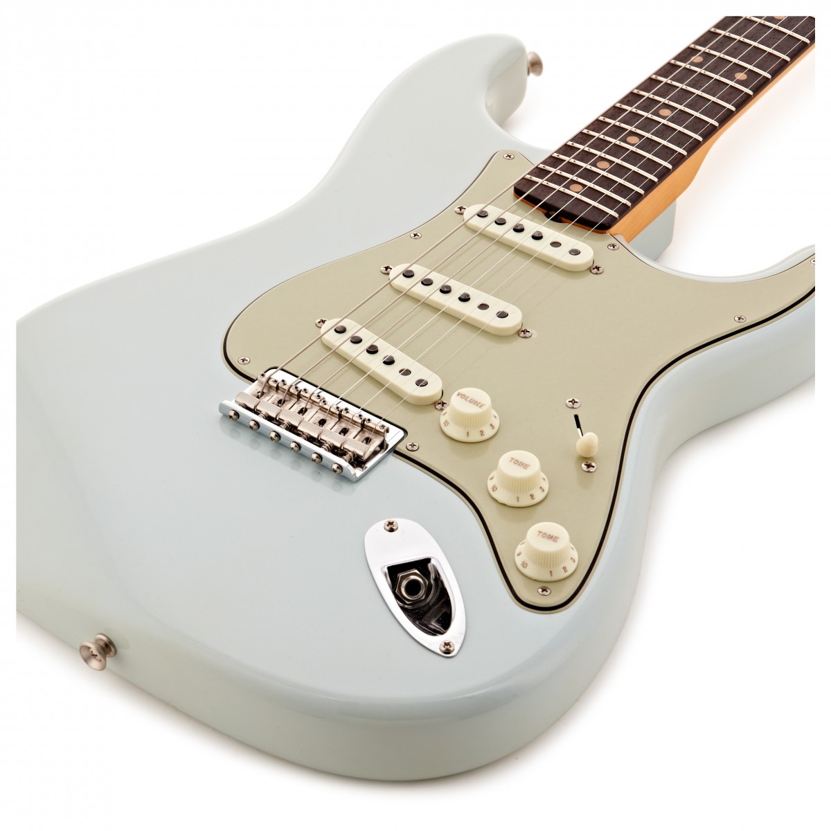 Fender Custom Shop Strat Vintage Custom 1959 Hardtail 3s Ht Rw - Time Capsule Package Sonic Blue - Guitarra eléctrica con forma de str. - Variation 3