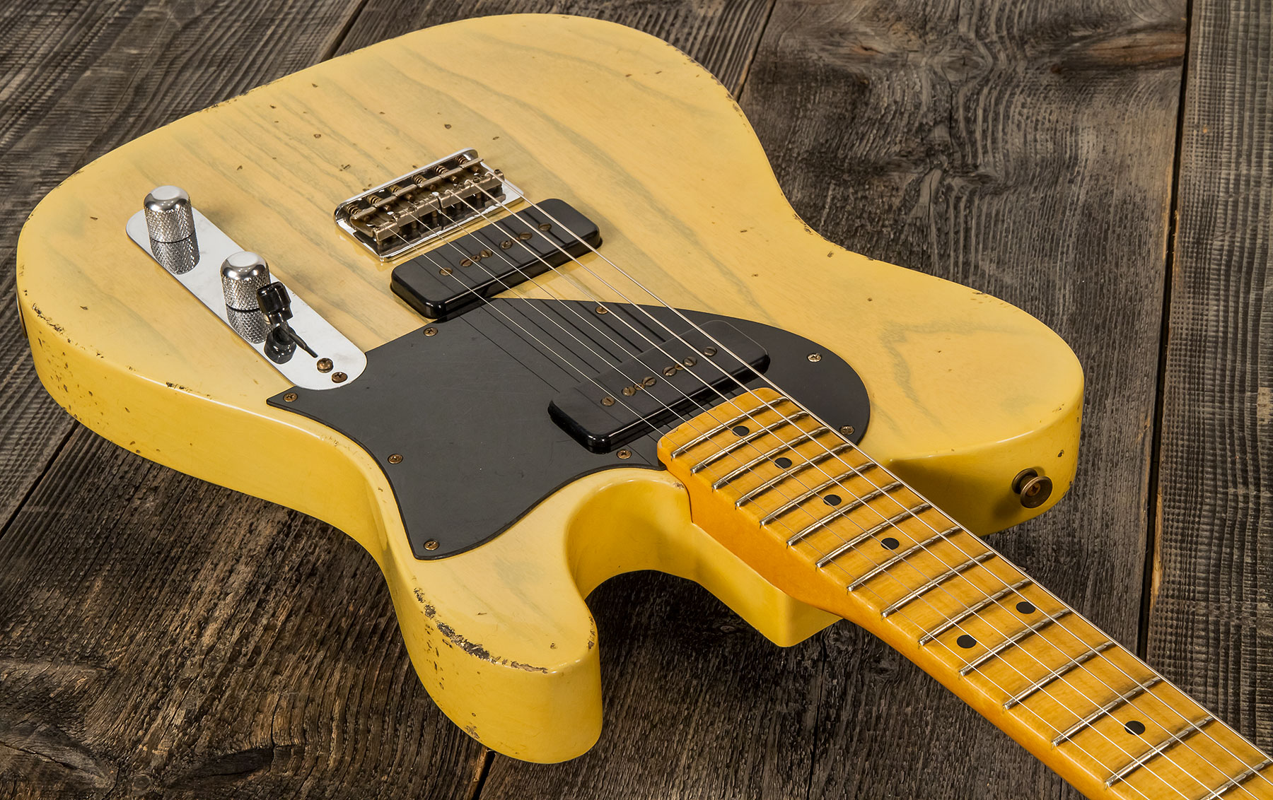 Fender Custom Shop Tele 1950 Masterbuilt J.smith Mn #r111000 - Relic Nocaster Blonde - Guitarra eléctrica con forma de tel - Variation 1