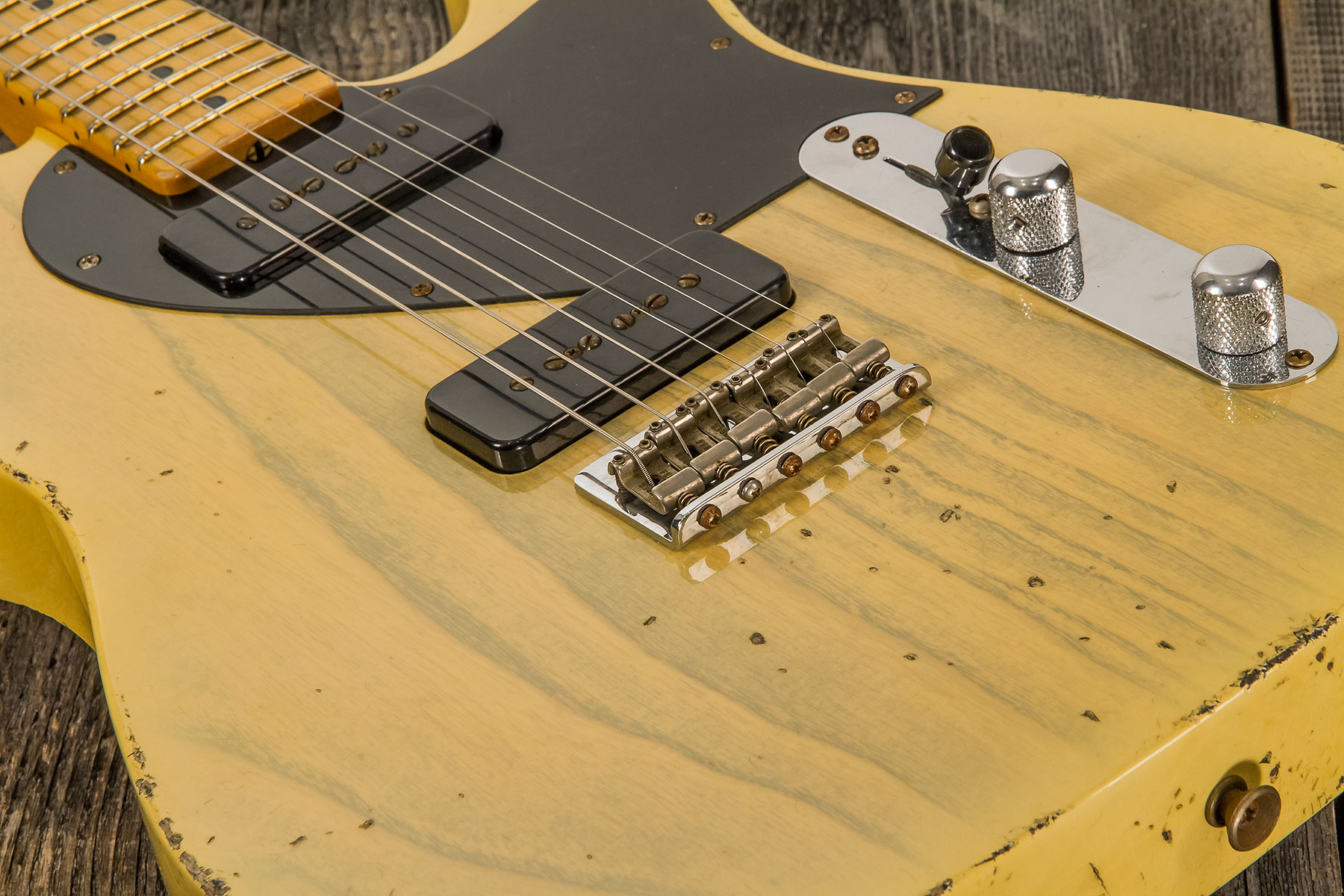 Fender Custom Shop Tele 1950 Masterbuilt J.smith Mn #r111000 - Relic Nocaster Blonde - Guitarra eléctrica con forma de tel - Variation 3