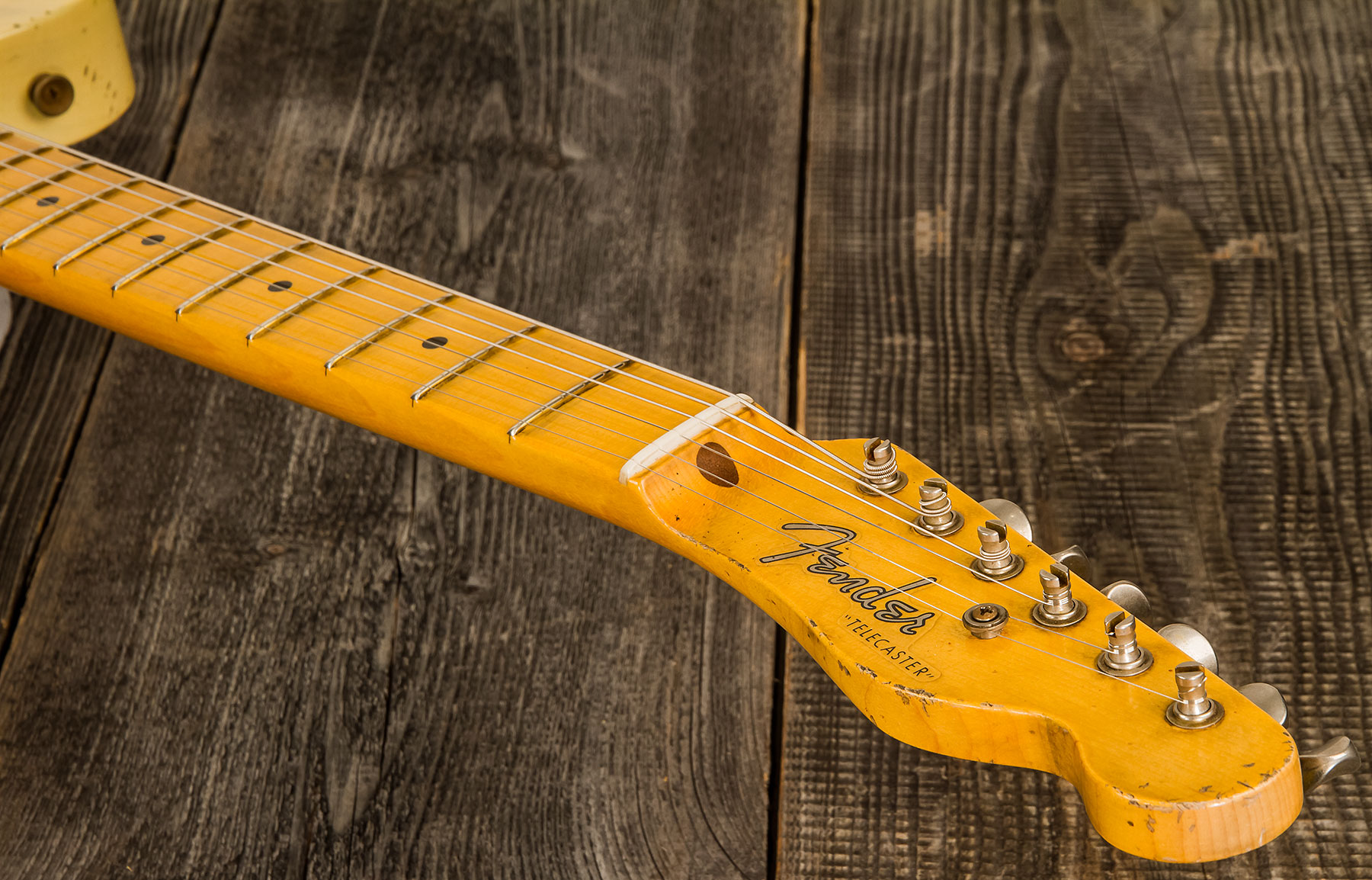 Fender Custom Shop Tele 1950 Masterbuilt J.smith Mn #r116221 - Relic Nocaster Blonde - Guitarra eléctrica con forma de tel - Variation 4