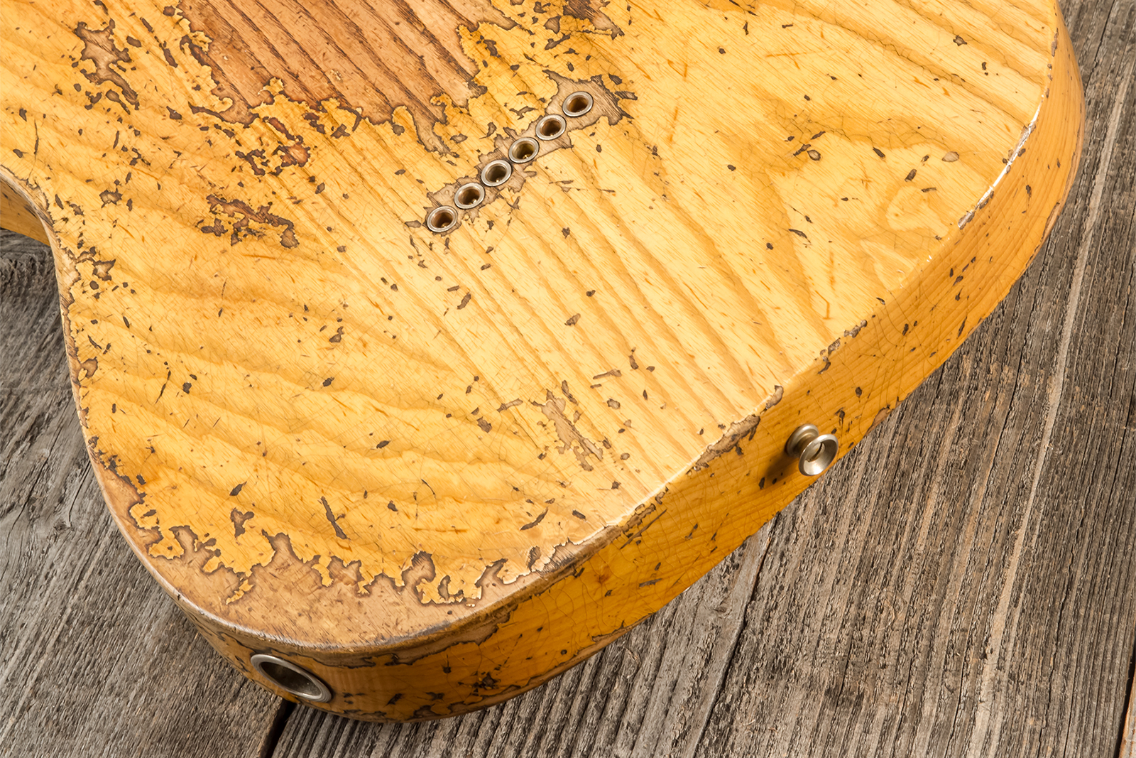 Fender Custom Shop Tele 1951 Sh Mn #r13524 - Super Heavy Relic Natural - Guitarra eléctrica con forma de tel - Variation 9