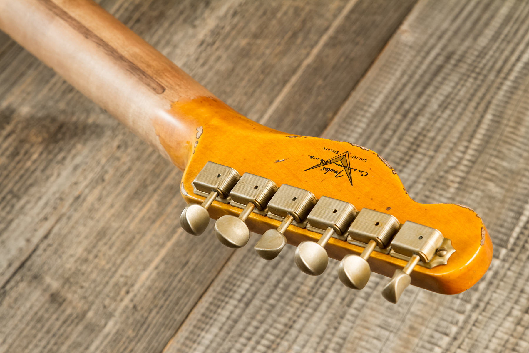 Fender Custom Shop Tele 1951 Sh Mn #r13524 - Super Heavy Relic Natural - Guitarra eléctrica con forma de tel - Variation 11