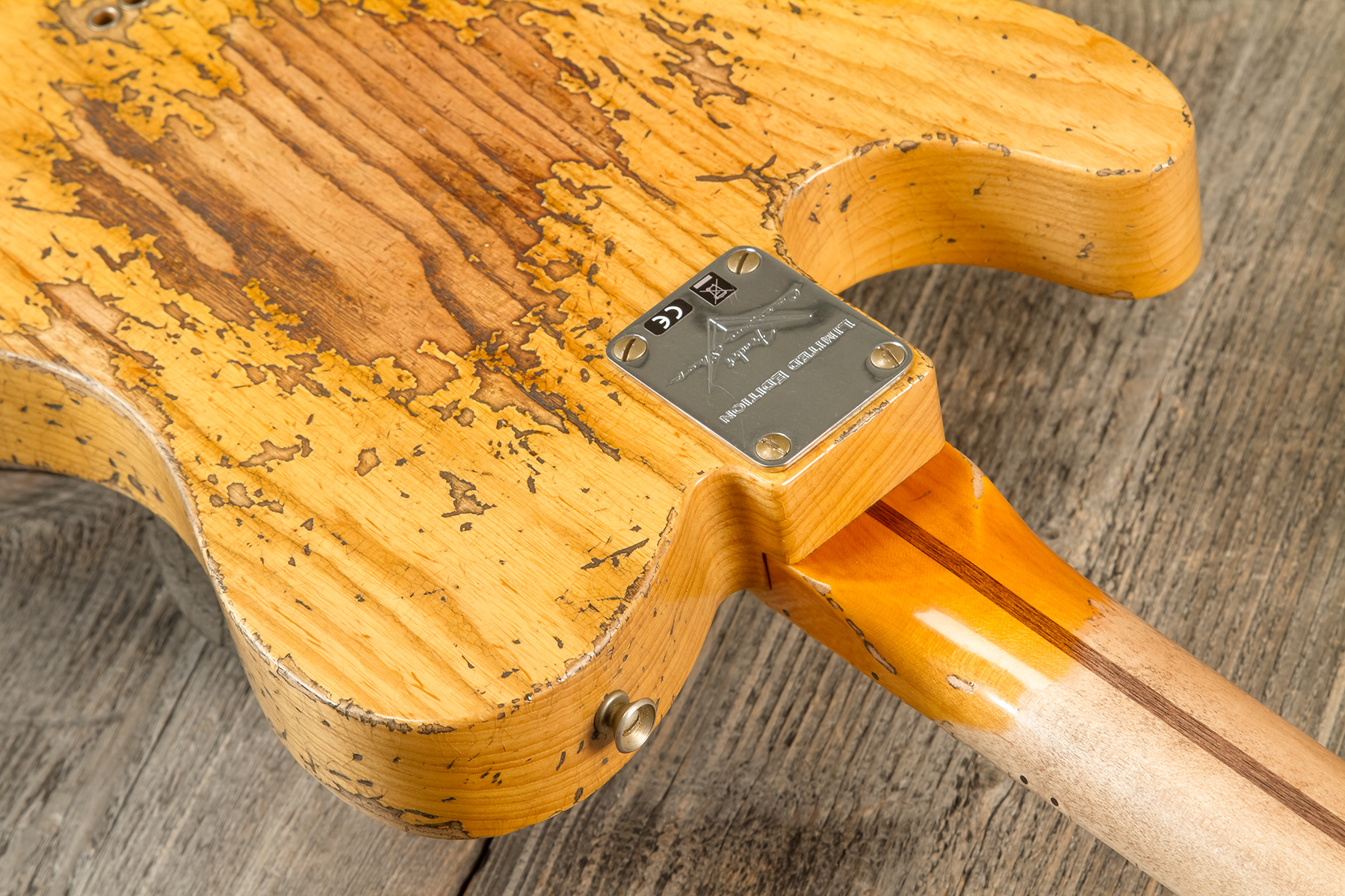 Fender Custom Shop Tele 1951 Sh Mn #r13524 - Super Heavy Relic Natural - Guitarra eléctrica con forma de tel - Variation 7