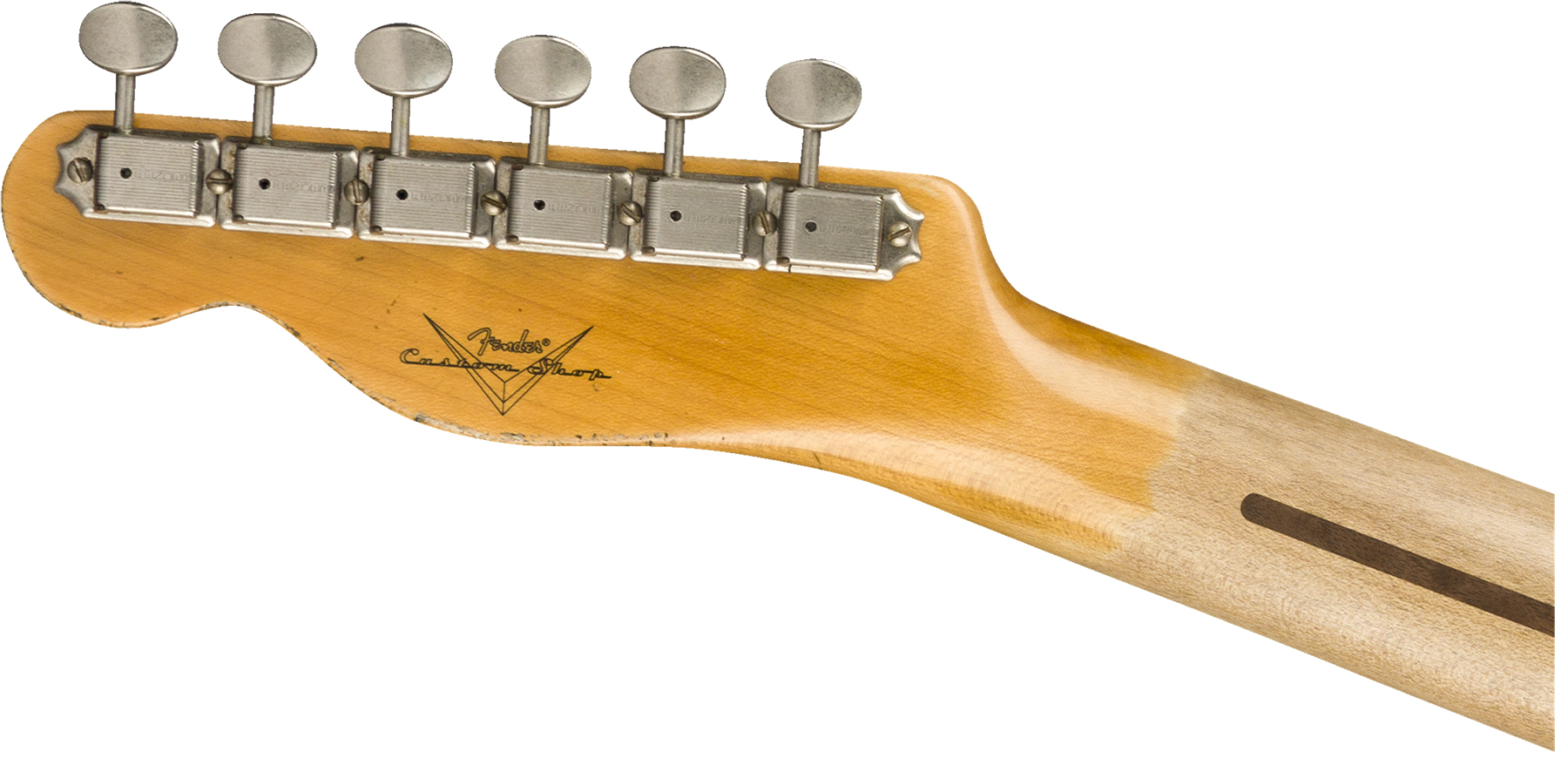 Fender Custom Shop Tele 1952 2019 Mn - Heavy Relic Aged Nocaster Blonde - Guitarra eléctrica con forma de tel - Variation 3