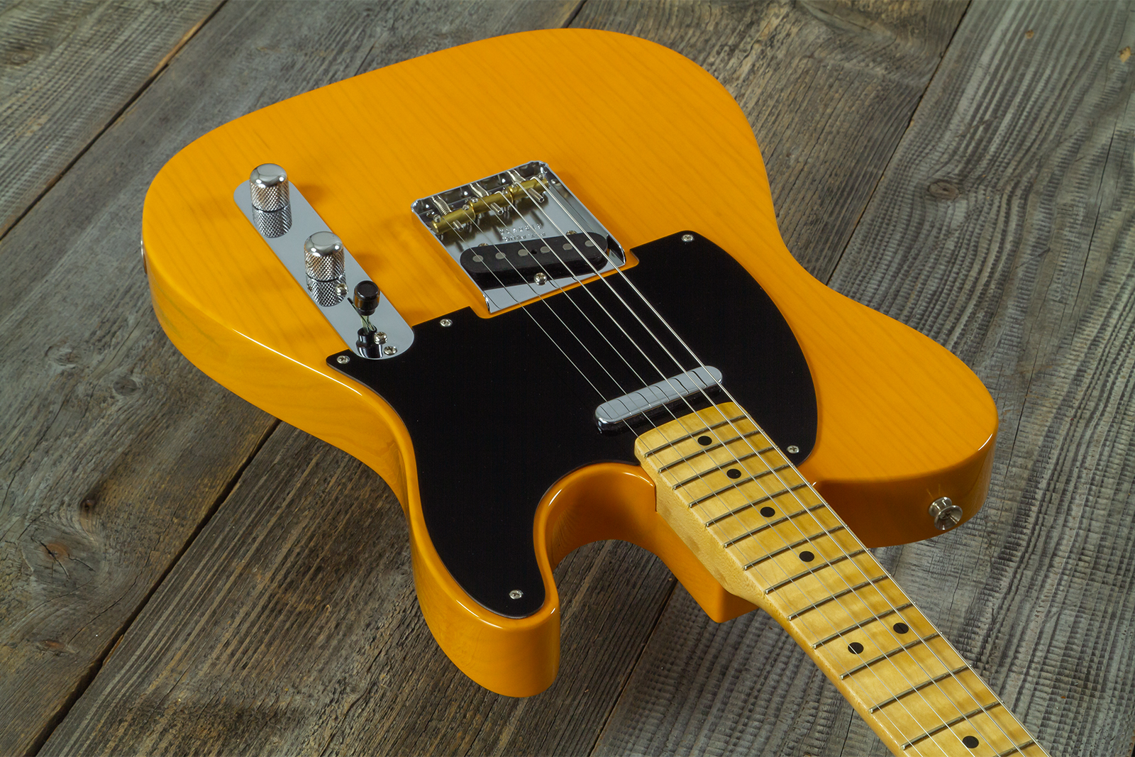 Fender Custom Shop Tele 1952 2s Ht Mn #r150200 - Nos Butterscotch Blonde - Guitarra eléctrica con forma de tel - Variation 3