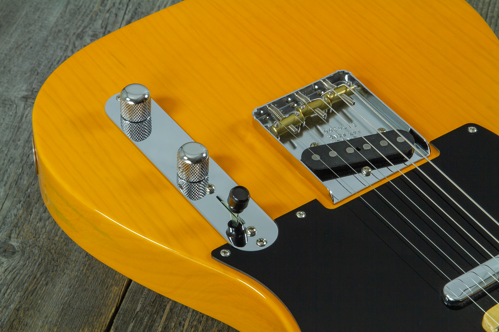 Fender Custom Shop Tele 1952 2s Ht Mn #r150200 - Nos Butterscotch Blonde - Guitarra eléctrica con forma de tel - Variation 4