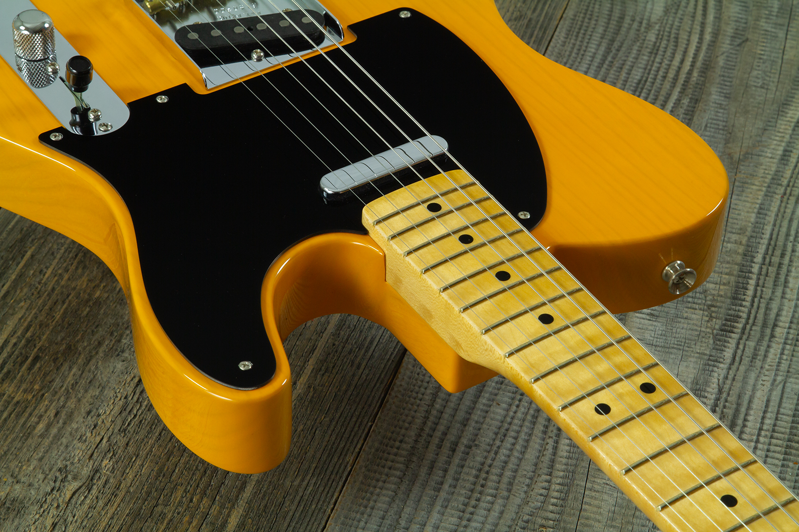Fender Custom Shop Tele 1952 2s Ht Mn #r150200 - Nos Butterscotch Blonde - Guitarra eléctrica con forma de tel - Variation 5