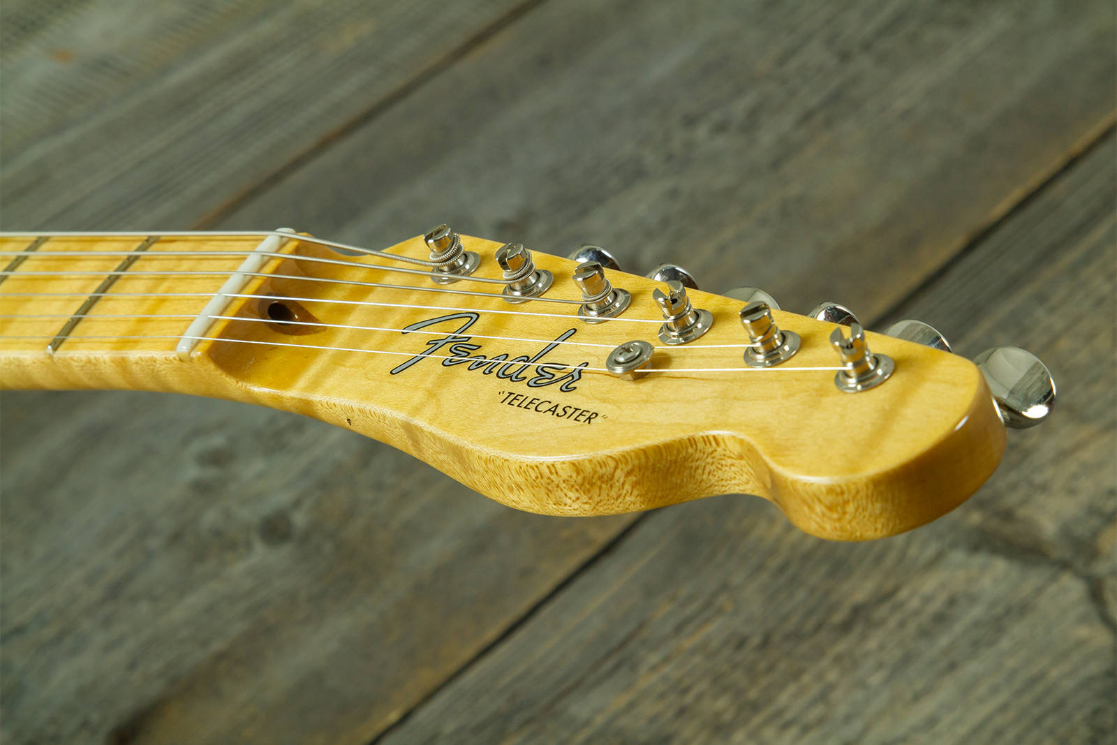 Fender Custom Shop Tele 1952 2s Ht Mn #r150200 - Nos Butterscotch Blonde - Guitarra eléctrica con forma de tel - Variation 7