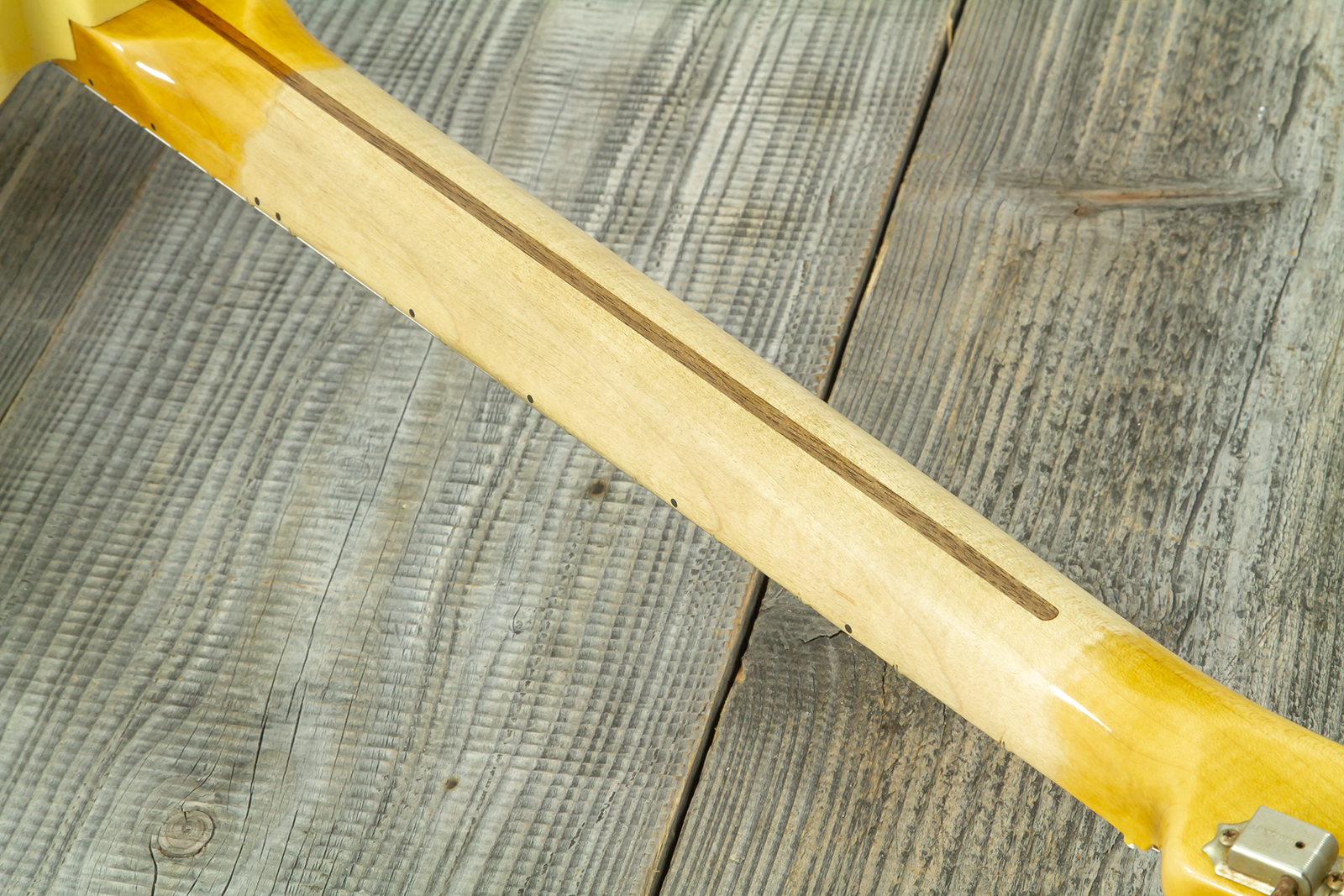 Fender Custom Shop Tele 1953 2s Ht Mn #r126760 - Heavy Relic Nocaster Blonde - Guitarra eléctrica con forma de tel - Variation 12