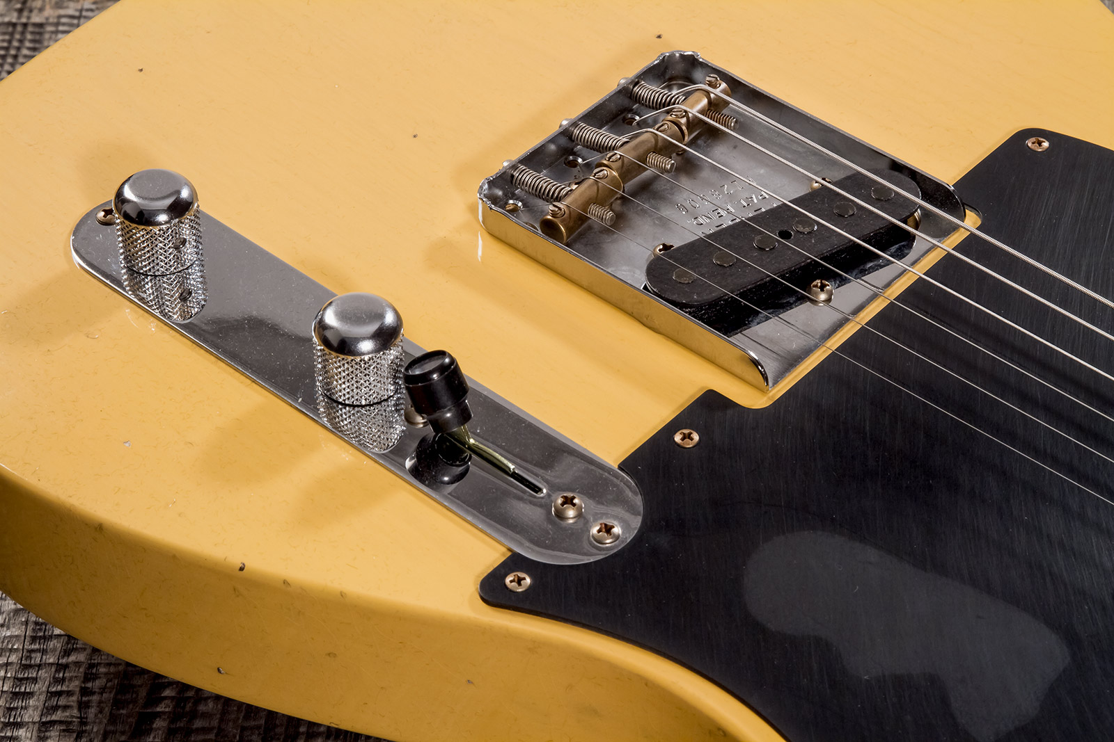 Fender Custom Shop Tele 1953 2s Ht Mn #r128606 - Journeyman Relic Aged Nocaster Blonde - Guitarra eléctrica con forma de tel - Variation 4