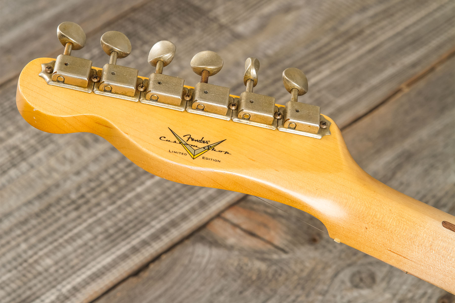 Fender Custom Shop Tele 1955 2s Ht Mn #cz580065 - Journeyman Relic Natural Blonde - Guitarra eléctrica con forma de str. - Variation 10