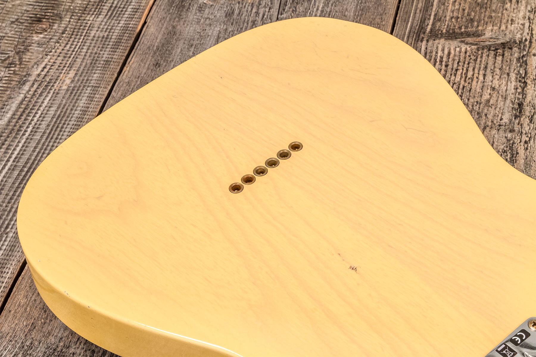 Fender Custom Shop Tele 1955 Ltd 2s Ht Mn #cz579629 - Journeyman Relic Natural Blonde - Guitarra eléctrica con forma de tel - Variation 6