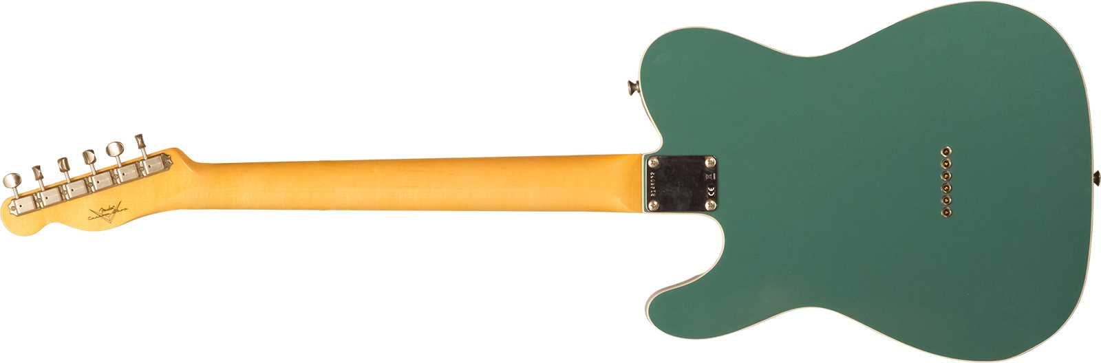 Fender Custom Shop Tele 1959 Custom 2s Ht Rw #r146032 - Time Capsule Sherwood Metallic - Guitarra eléctrica con forma de tel - Variation 1