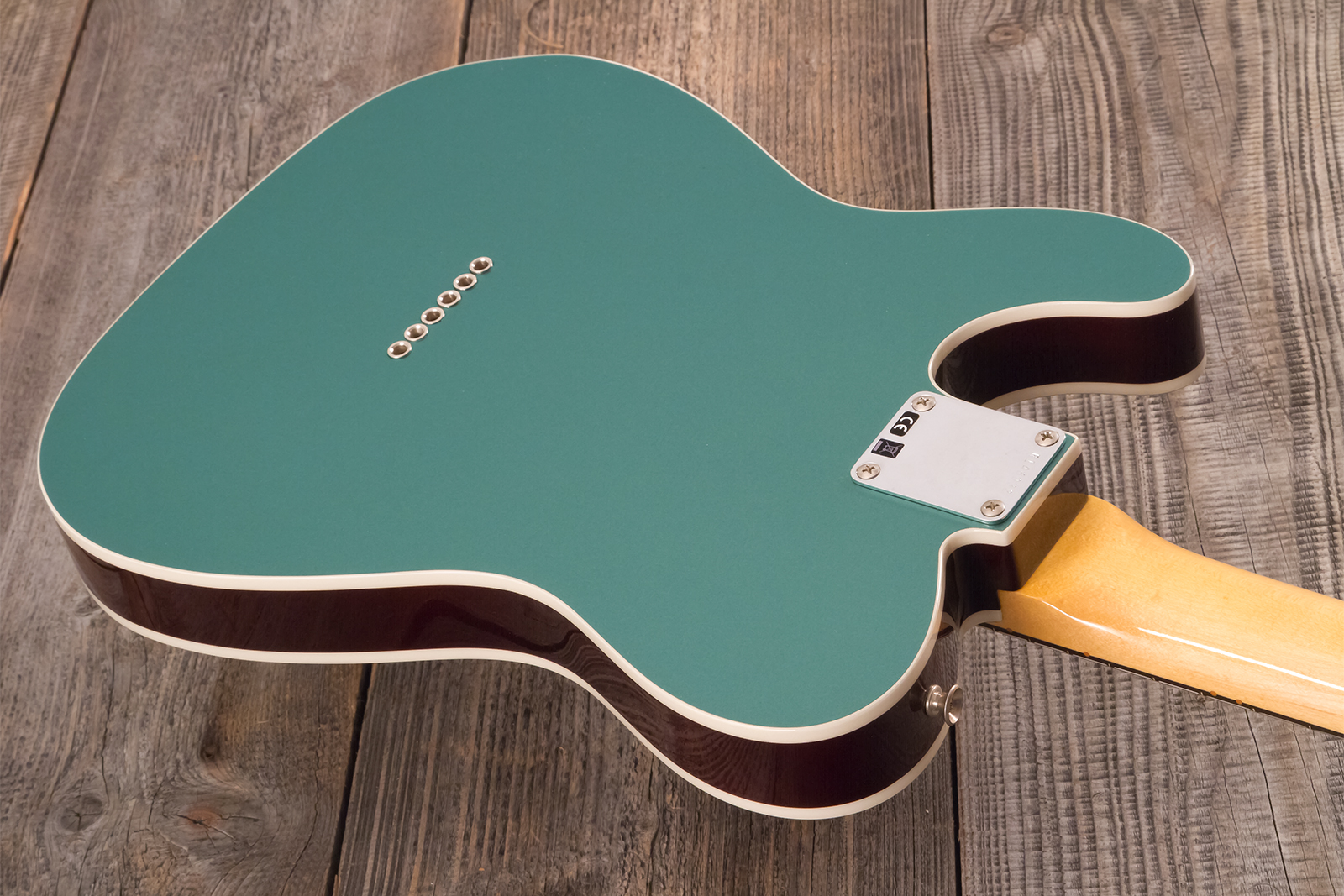 Fender Custom Shop Tele 1959 Custom 2s Ht Rw #r146032 - Time Capsule Sherwood Metallic - Guitarra eléctrica con forma de tel - Variation 7