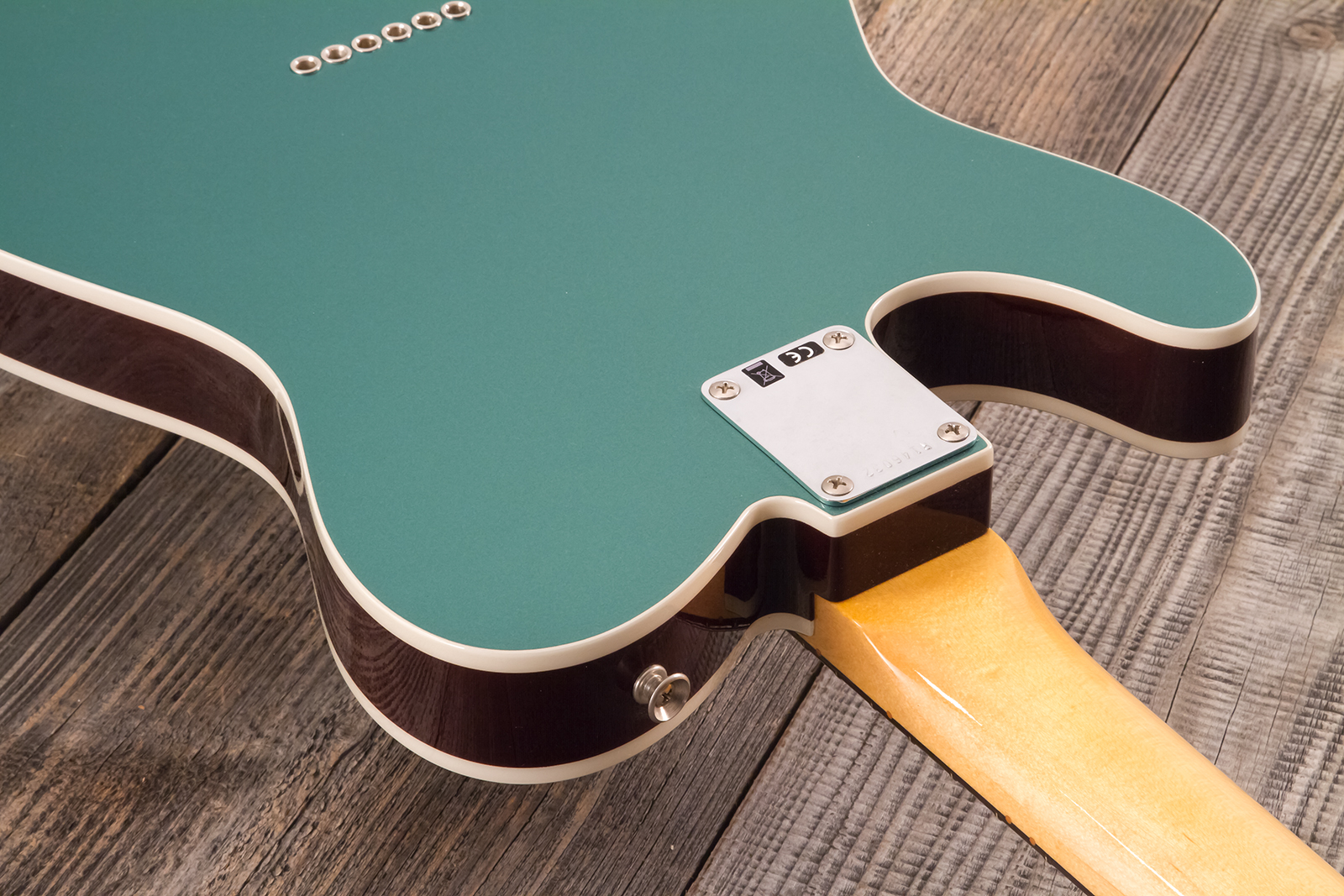 Fender Custom Shop Tele 1959 Custom 2s Ht Rw #r146032 - Time Capsule Sherwood Metallic - Guitarra eléctrica con forma de tel - Variation 8