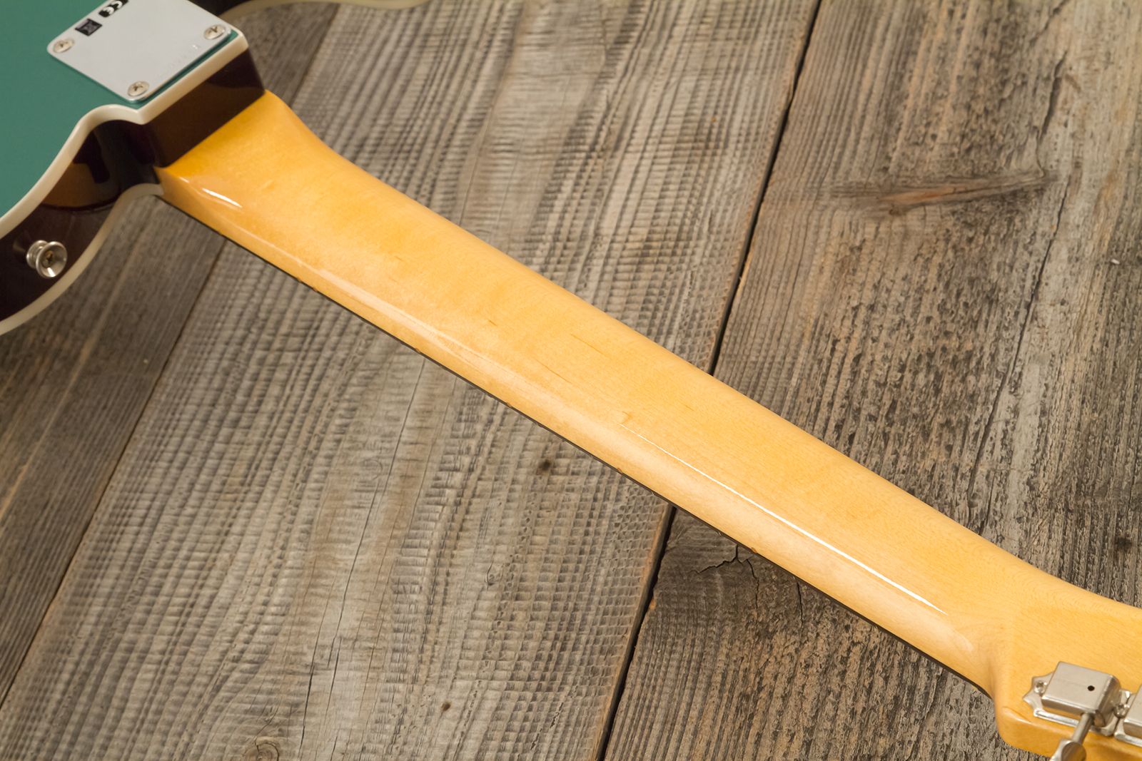 Fender Custom Shop Tele 1959 Custom 2s Ht Rw #r146446 - Time Capsule Sherwood Metallic - Guitarra eléctrica con forma de tel - Variation 9