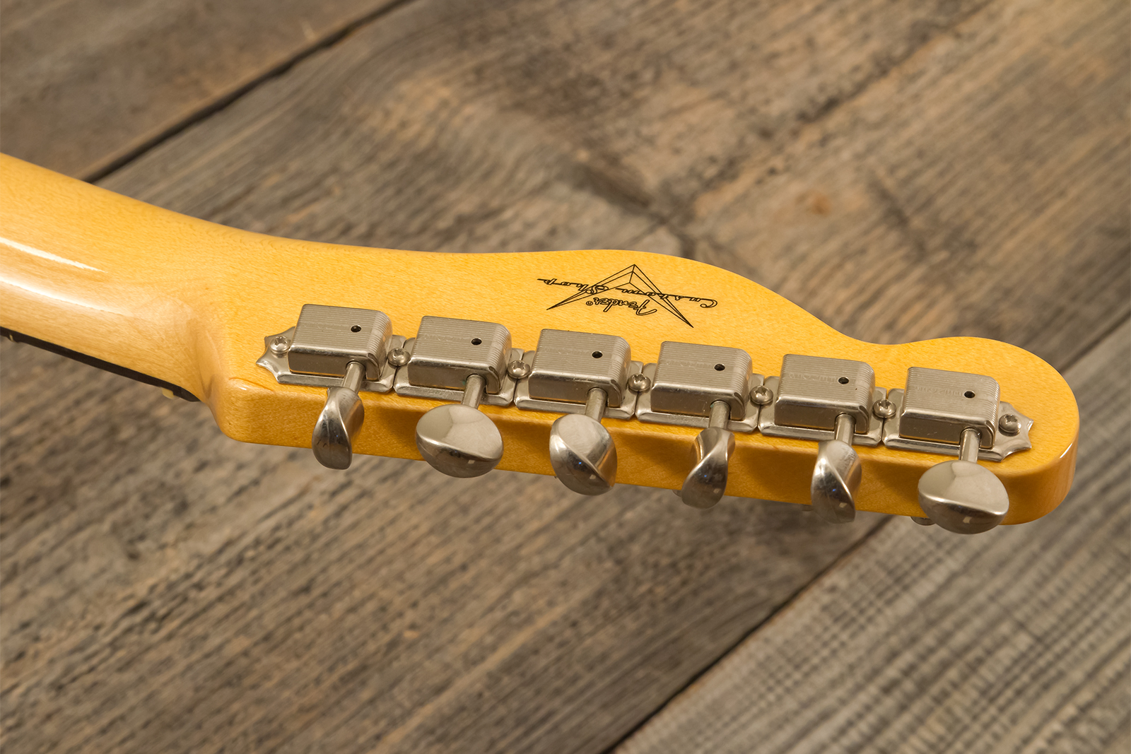 Fender Custom Shop Tele 1959 Custom 2s Ht Rw #r146446 - Time Capsule Sherwood Metallic - Guitarra eléctrica con forma de tel - Variation 10
