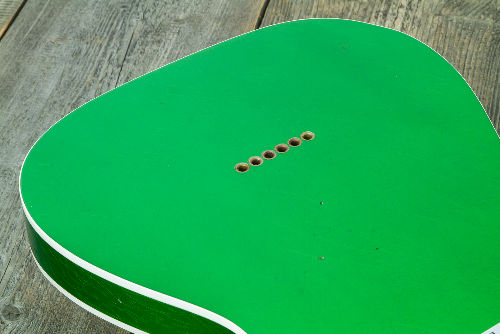 Fender Custom Shop Tele 1959 Vintage Custom 2s Ht Rw #r147917 - Journeyman Relic Candy Green - Guitarra eléctrica con forma de tel - Variation 10