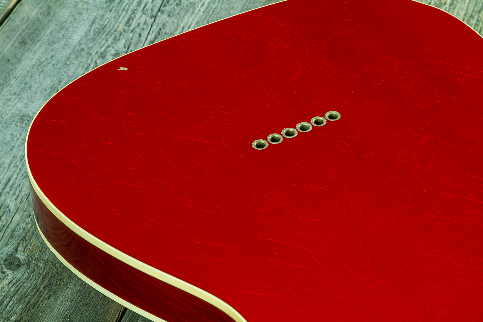 Fender Custom Shop Tele 1959 Vintage Custom 2s Ht Rw #r147953 - Journeyman Relic Candy Apple Red - Guitarra eléctrica con forma de tel - Variation 10